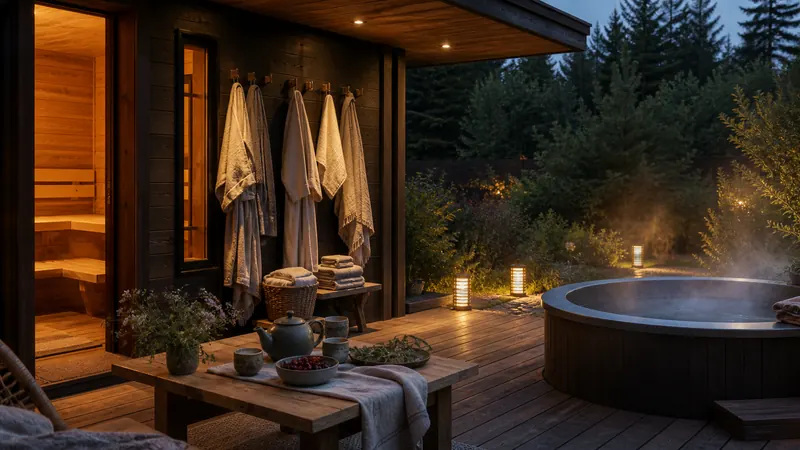 Девичник в бане: спокойный SPA-сценарий, купель и красивый стол