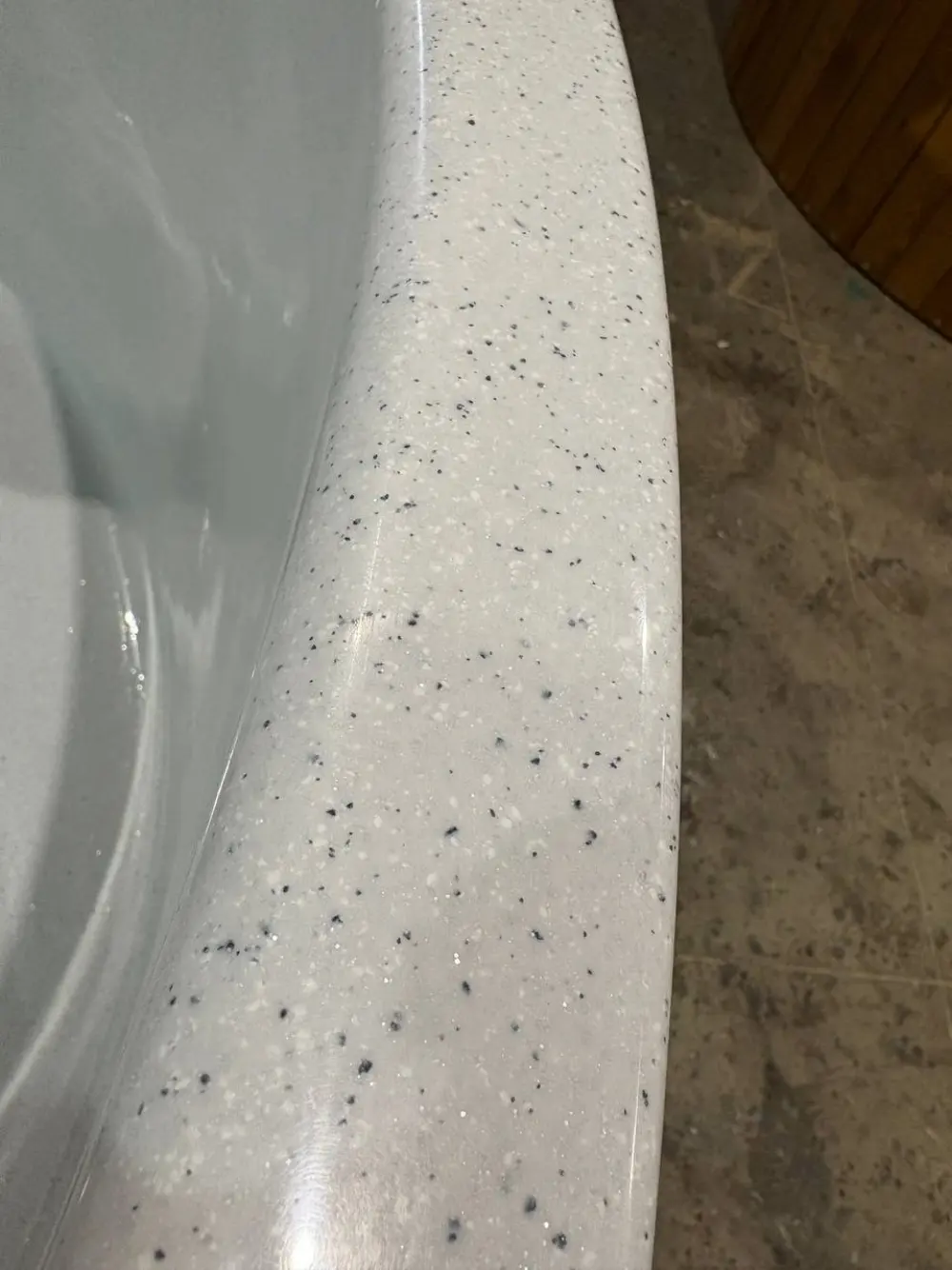 Квадратная композитная чаша купели из стеклопластика
